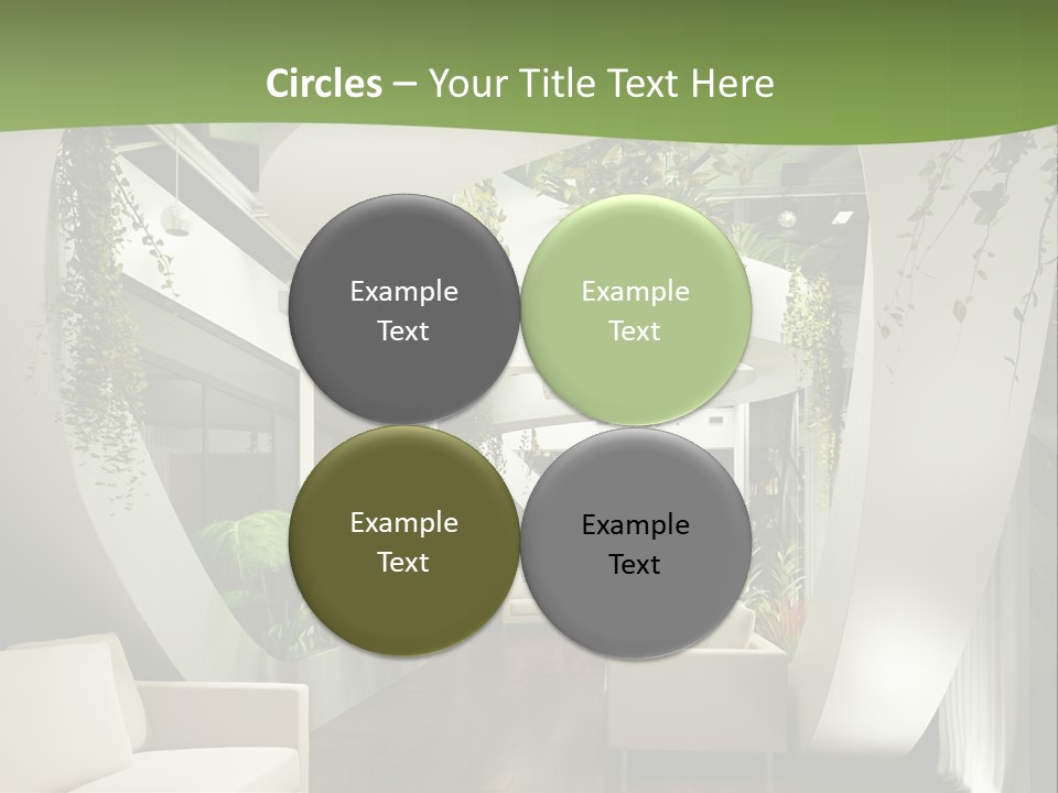 Apartment Sitzgruppe Sitzecke PowerPoint Template