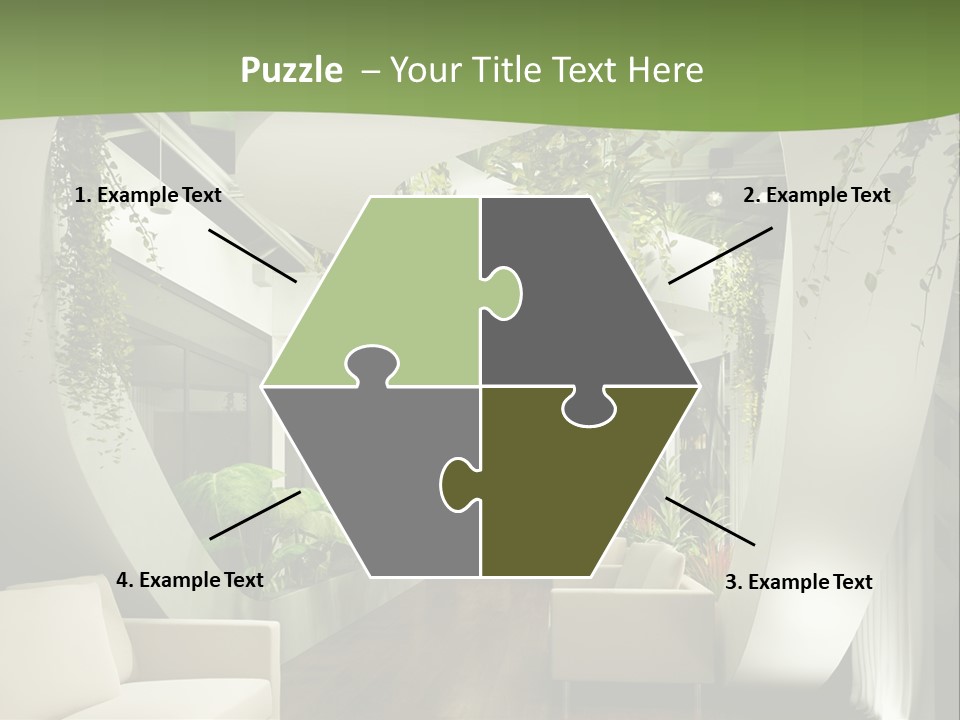 Apartment Sitzgruppe Sitzecke PowerPoint Template