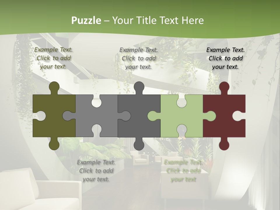 Apartment Sitzgruppe Sitzecke PowerPoint Template