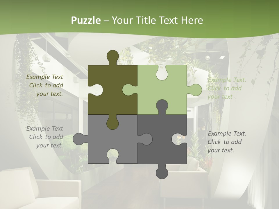 Apartment Sitzgruppe Sitzecke PowerPoint Template