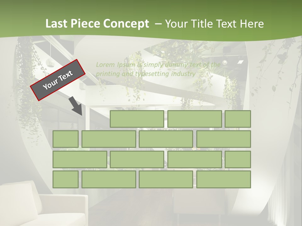 Apartment Sitzgruppe Sitzecke PowerPoint Template