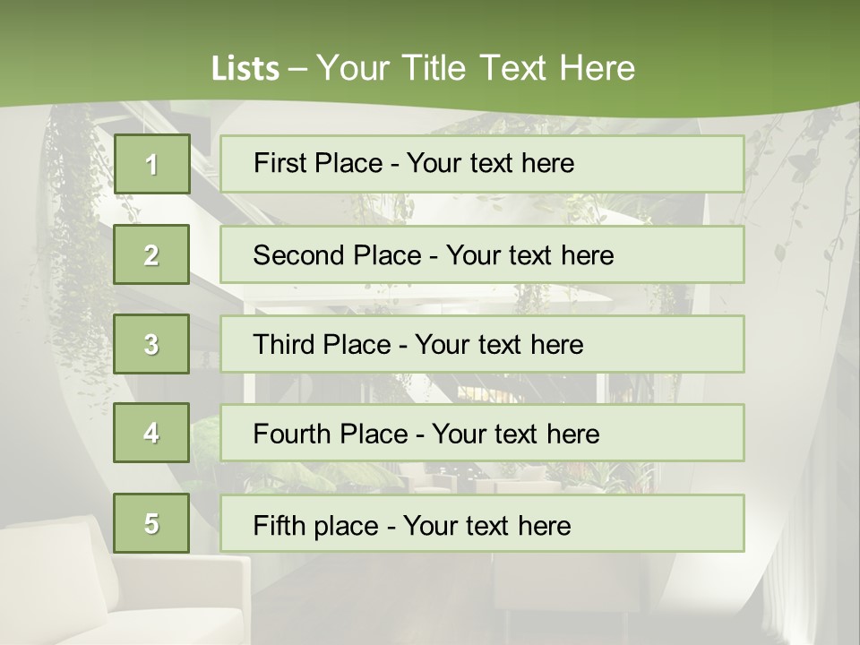 Apartment Sitzgruppe Sitzecke PowerPoint Template