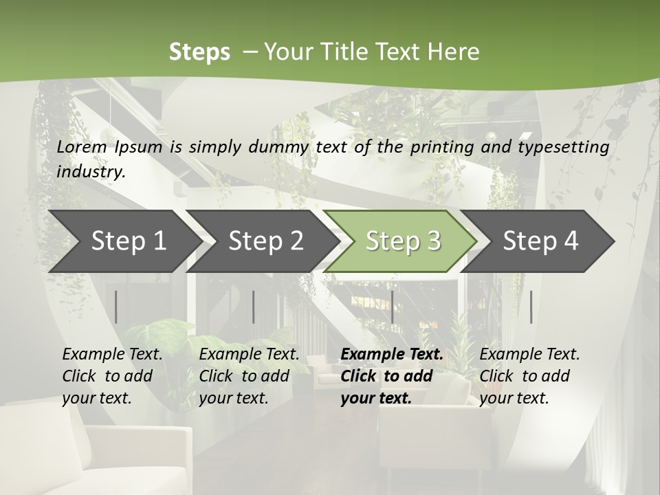 Apartment Sitzgruppe Sitzecke PowerPoint Template