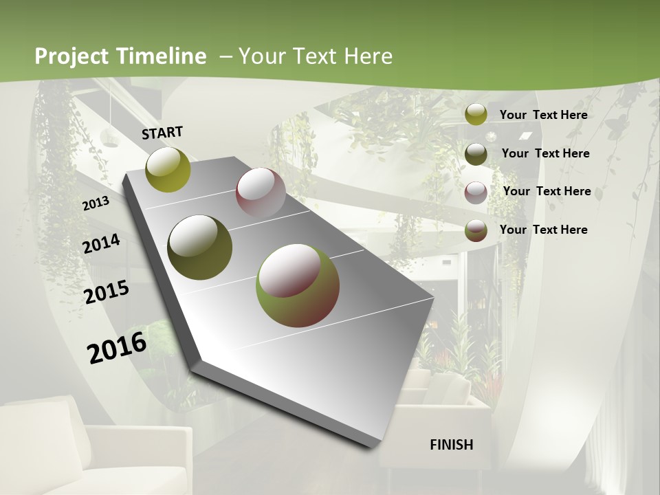 Apartment Sitzgruppe Sitzecke PowerPoint Template
