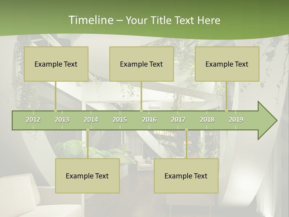 Apartment Sitzgruppe Sitzecke PowerPoint Template