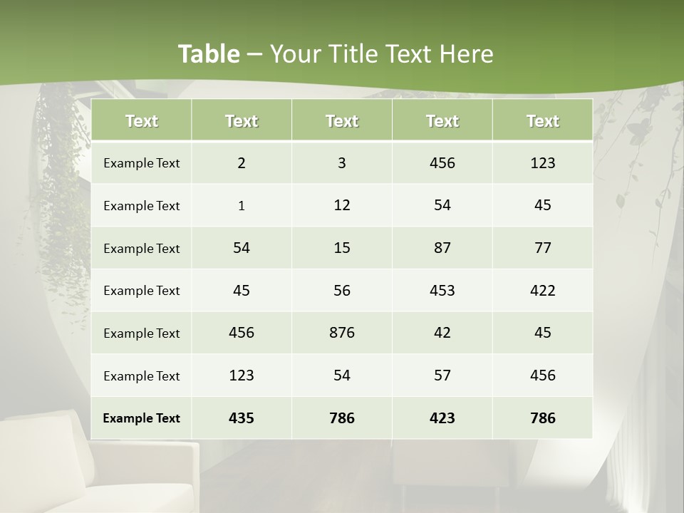 Apartment Sitzgruppe Sitzecke PowerPoint Template