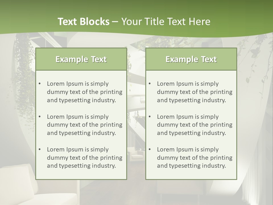 Apartment Sitzgruppe Sitzecke PowerPoint Template