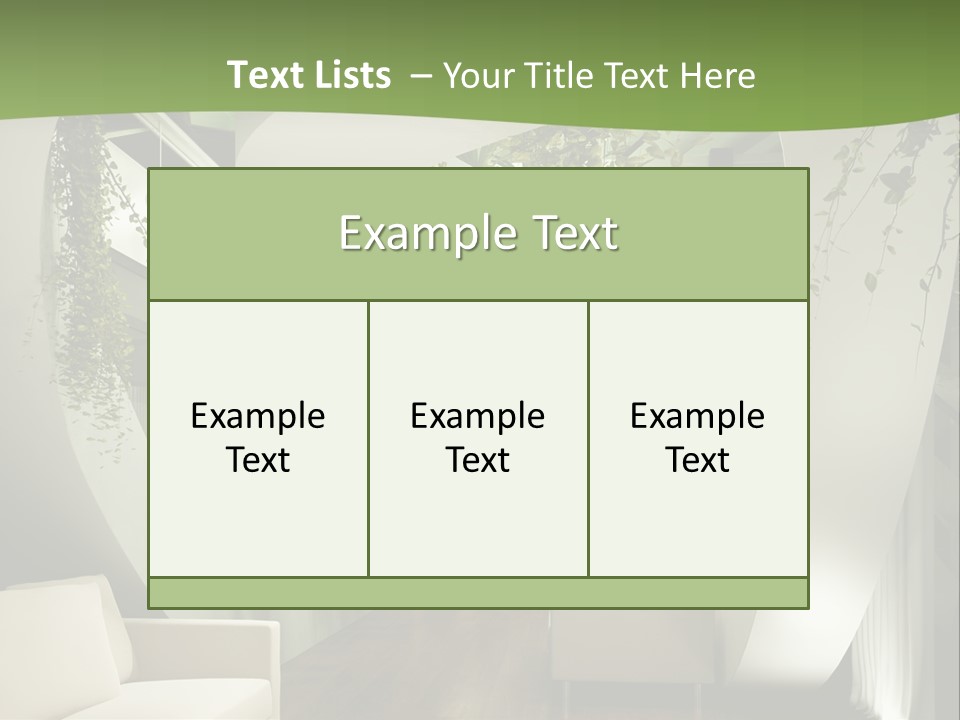Apartment Sitzgruppe Sitzecke PowerPoint Template