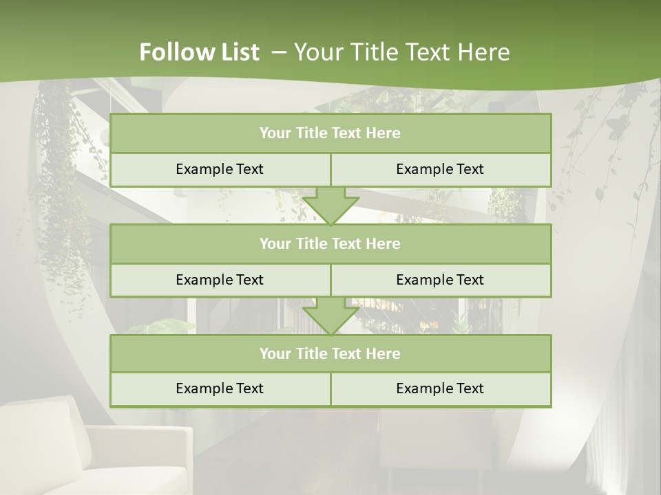Apartment Sitzgruppe Sitzecke PowerPoint Template