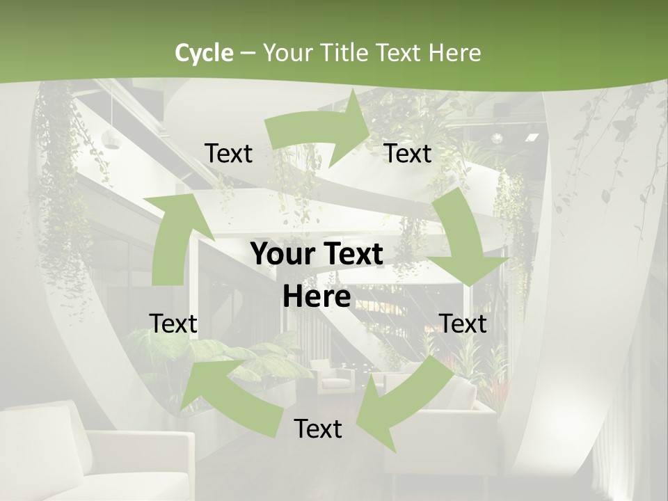 Apartment Sitzgruppe Sitzecke PowerPoint Template