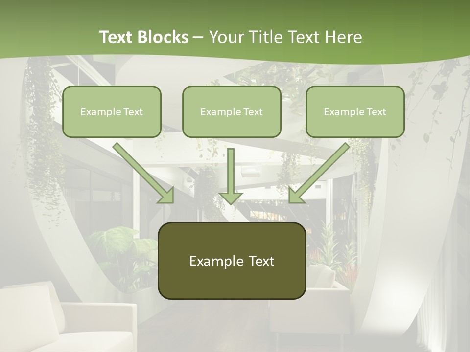Apartment Sitzgruppe Sitzecke PowerPoint Template