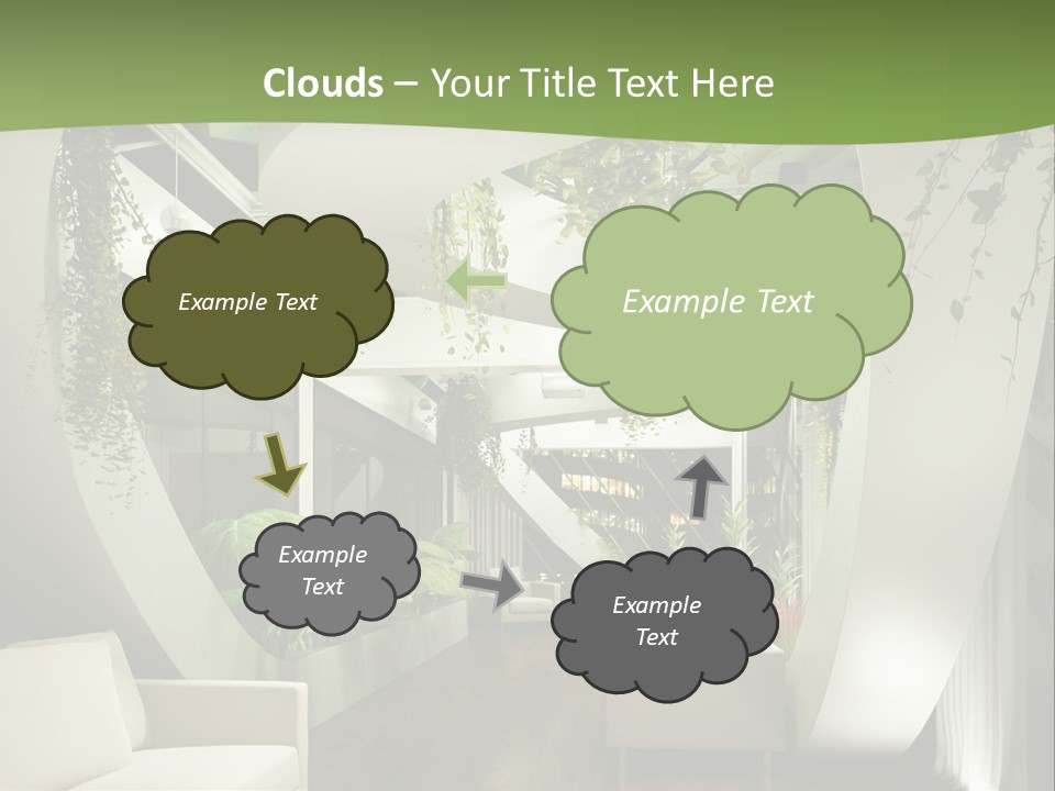 Apartment Sitzgruppe Sitzecke PowerPoint Template