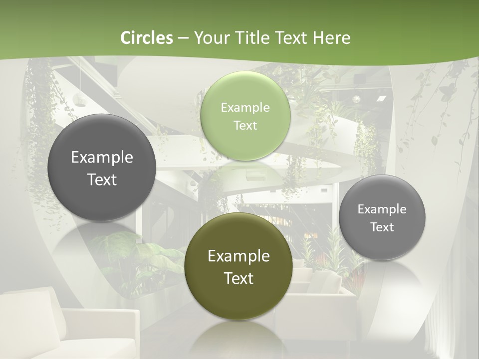 Apartment Sitzgruppe Sitzecke PowerPoint Template
