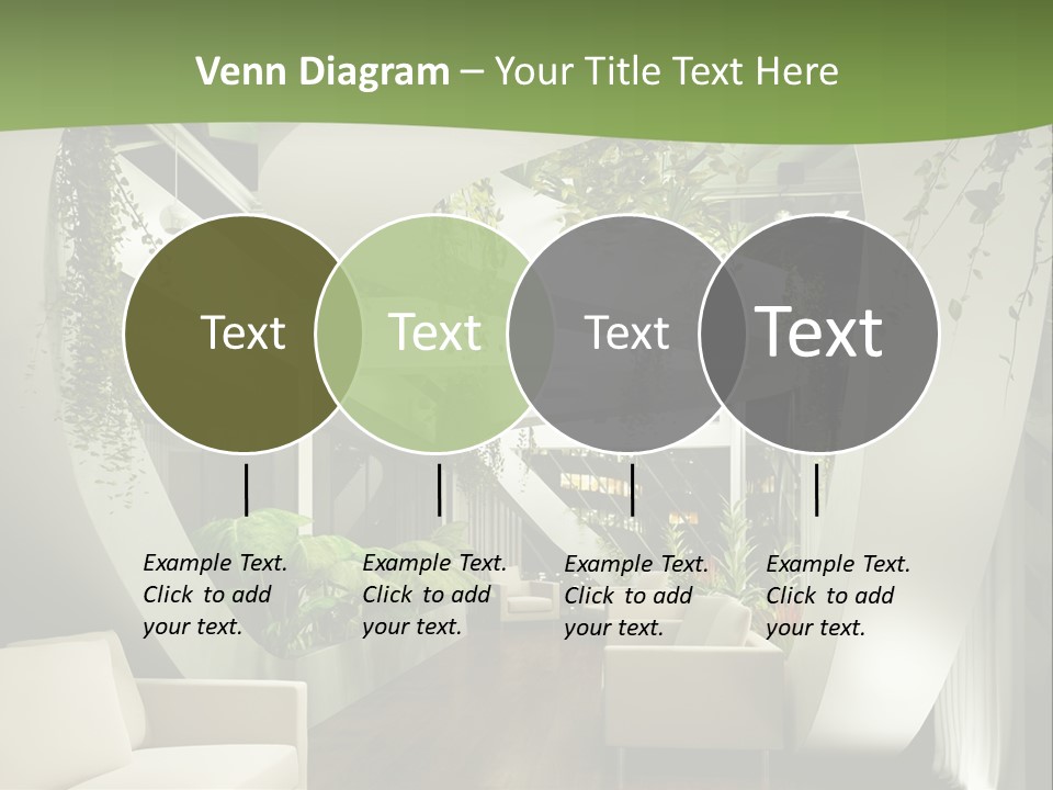 Apartment Sitzgruppe Sitzecke PowerPoint Template