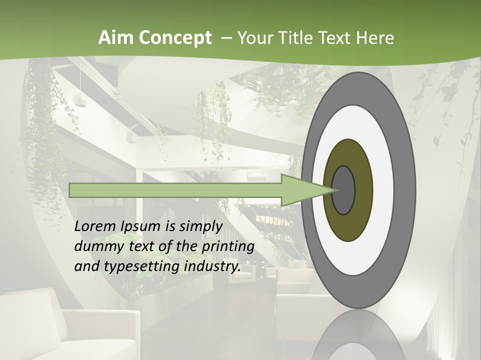 Apartment Sitzgruppe Sitzecke PowerPoint Template