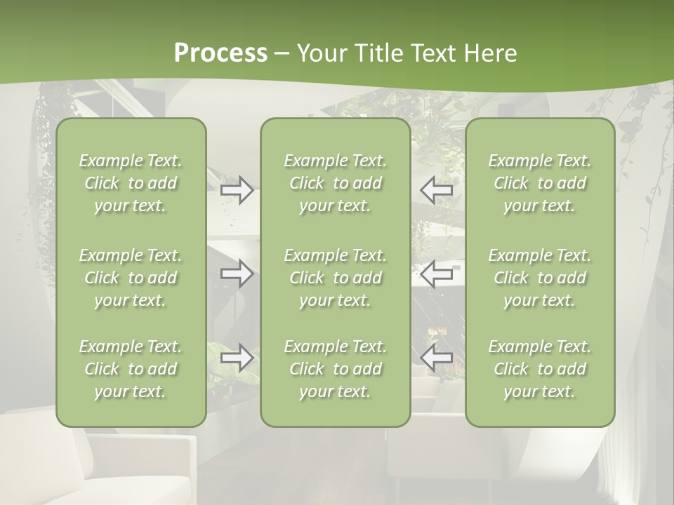 Apartment Sitzgruppe Sitzecke PowerPoint Template