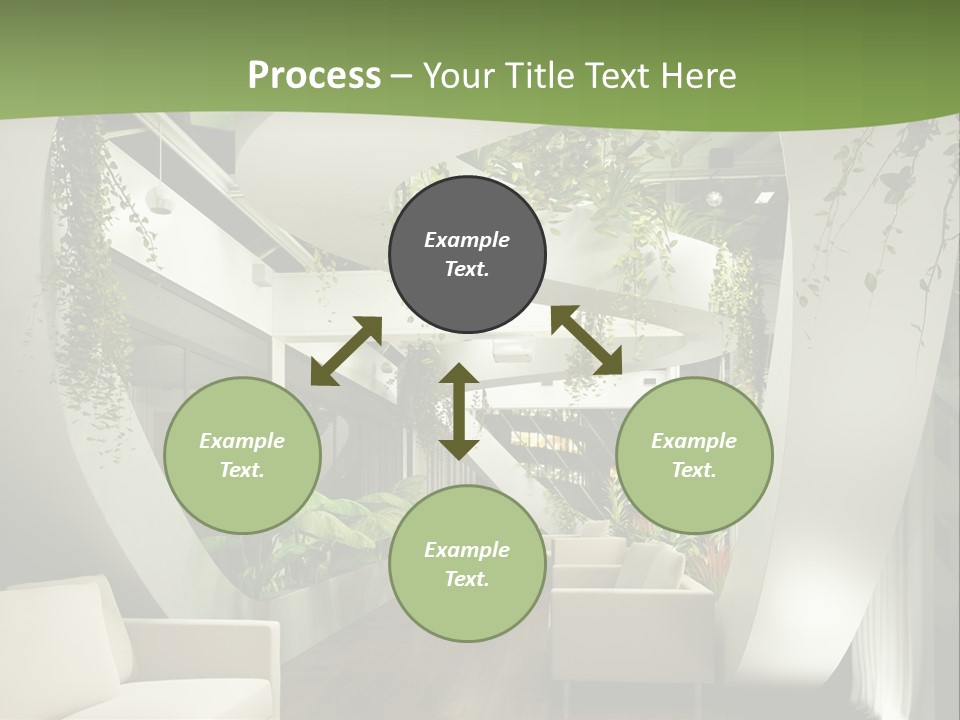 Apartment Sitzgruppe Sitzecke PowerPoint Template