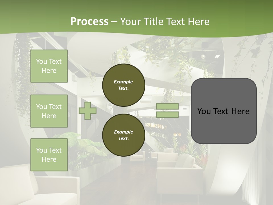 Apartment Sitzgruppe Sitzecke PowerPoint Template