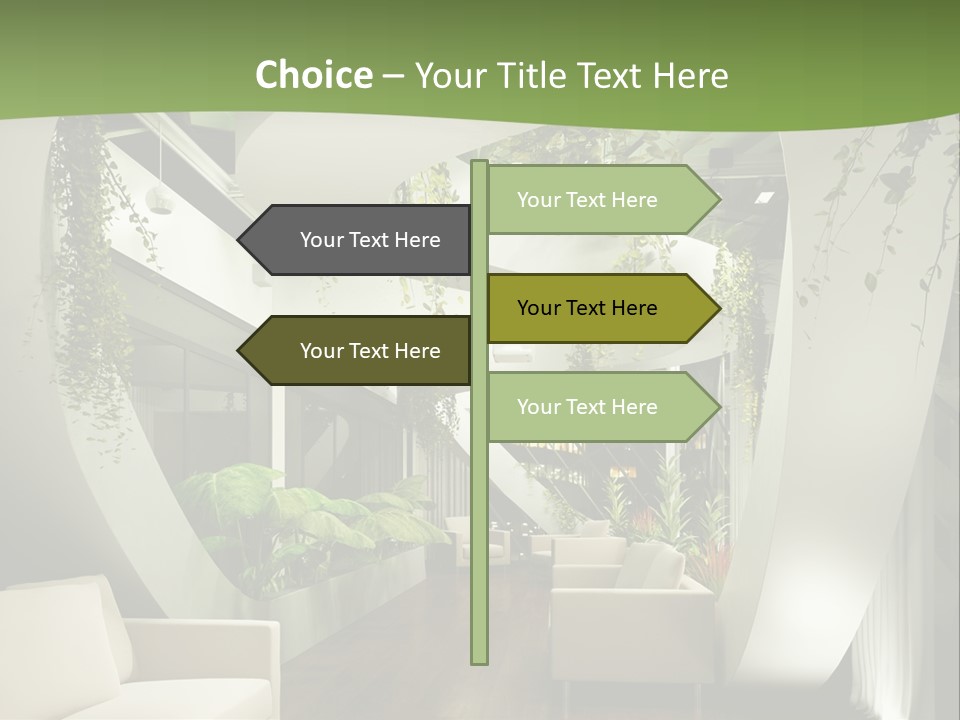 Apartment Sitzgruppe Sitzecke PowerPoint Template