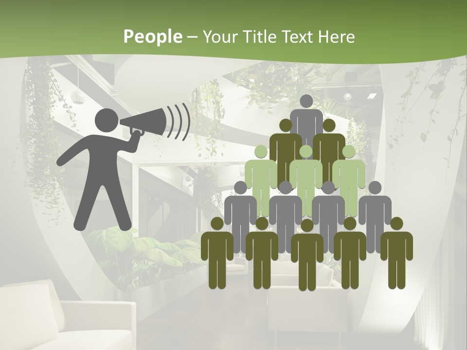 Apartment Sitzgruppe Sitzecke PowerPoint Template