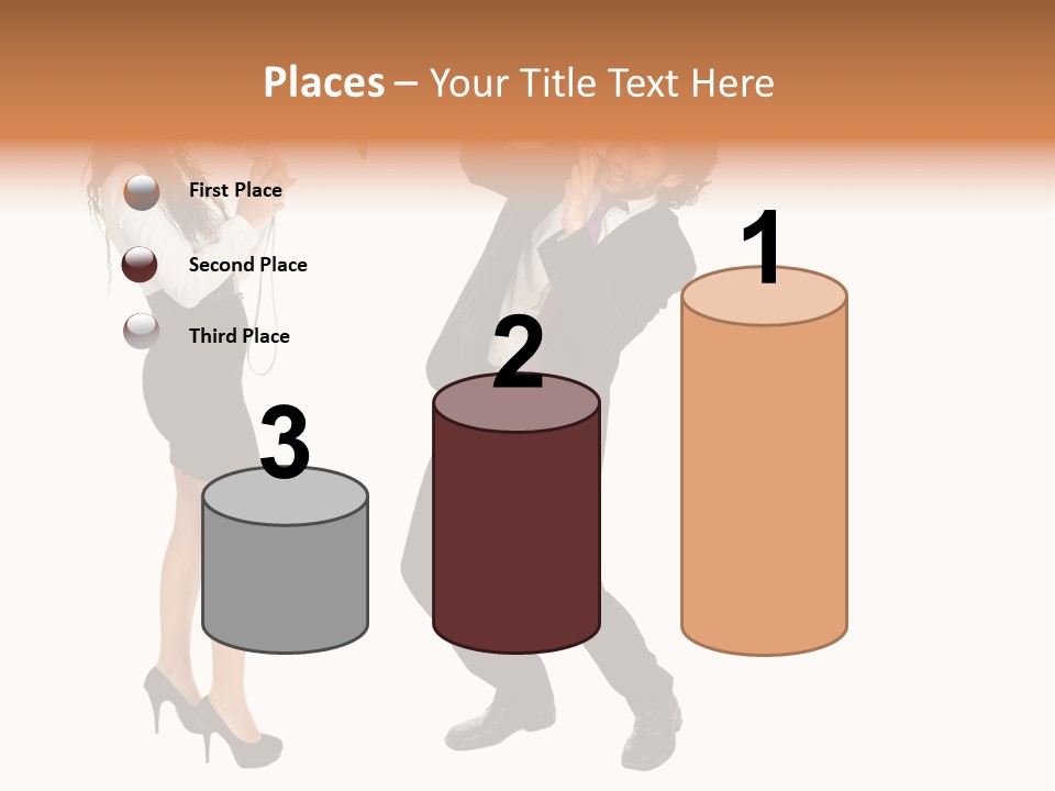 Yell Terrified Female PowerPoint Template