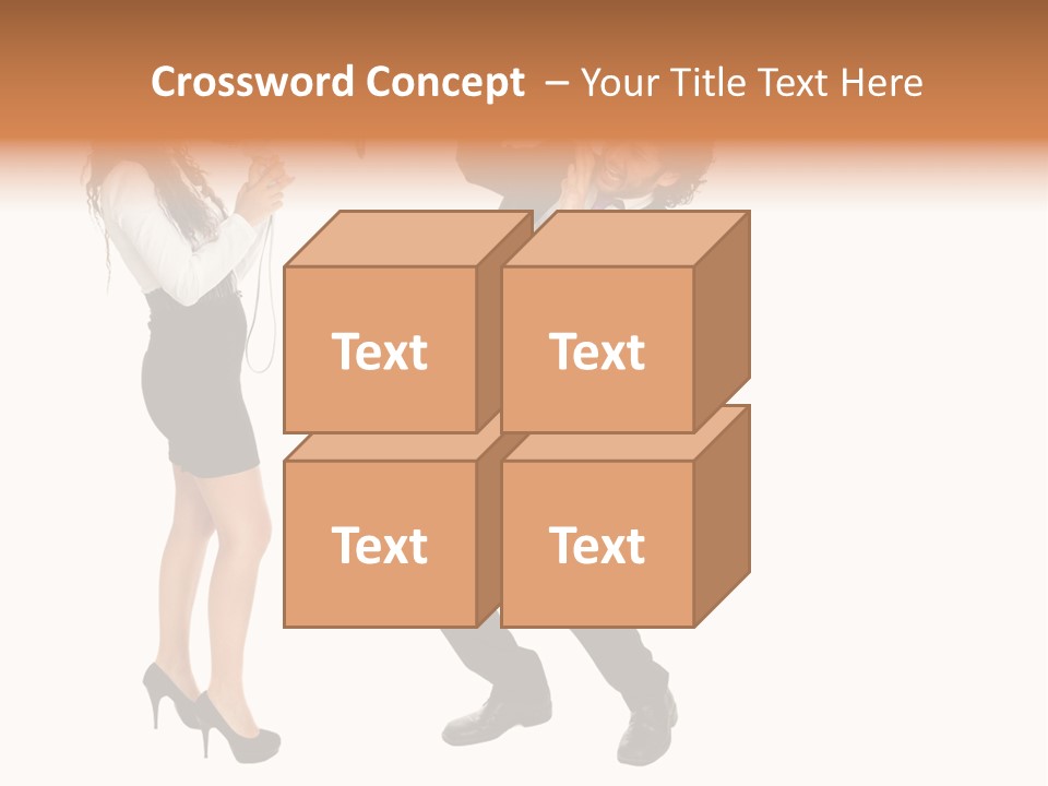 Yell Terrified Female PowerPoint Template