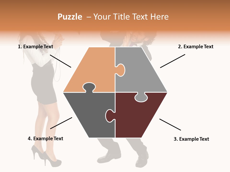 Yell Terrified Female PowerPoint Template