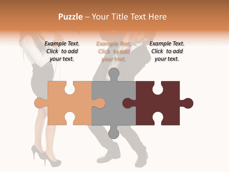 Yell Terrified Female PowerPoint Template