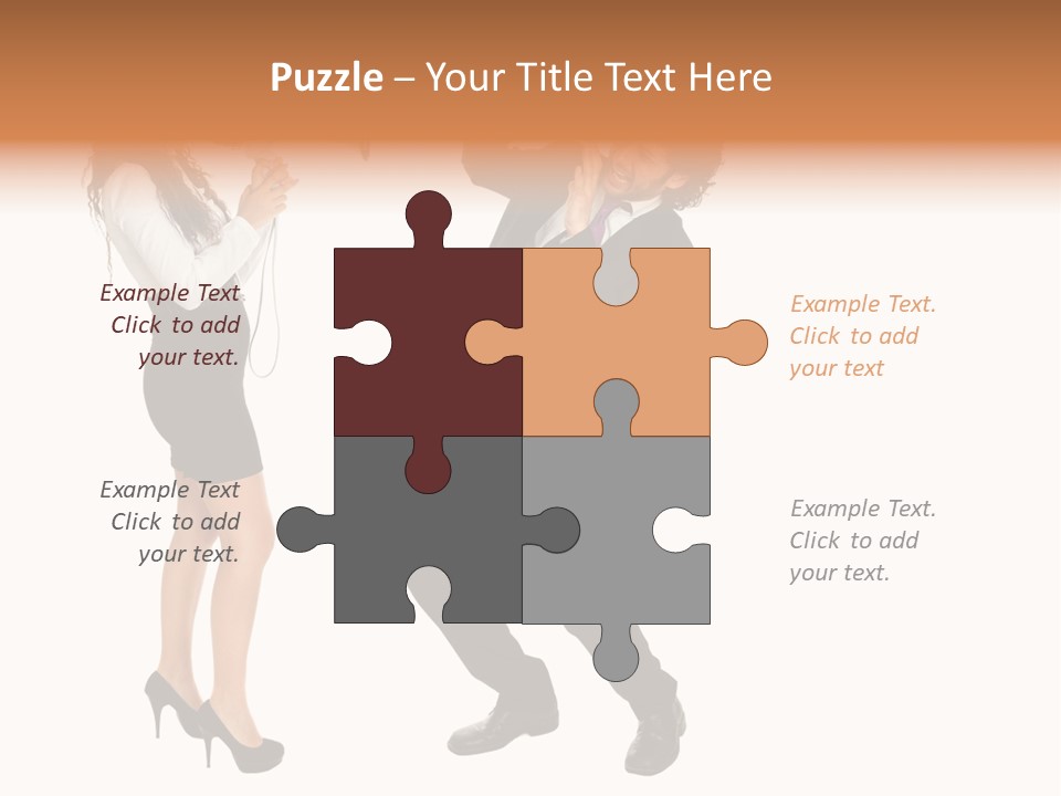 Yell Terrified Female PowerPoint Template