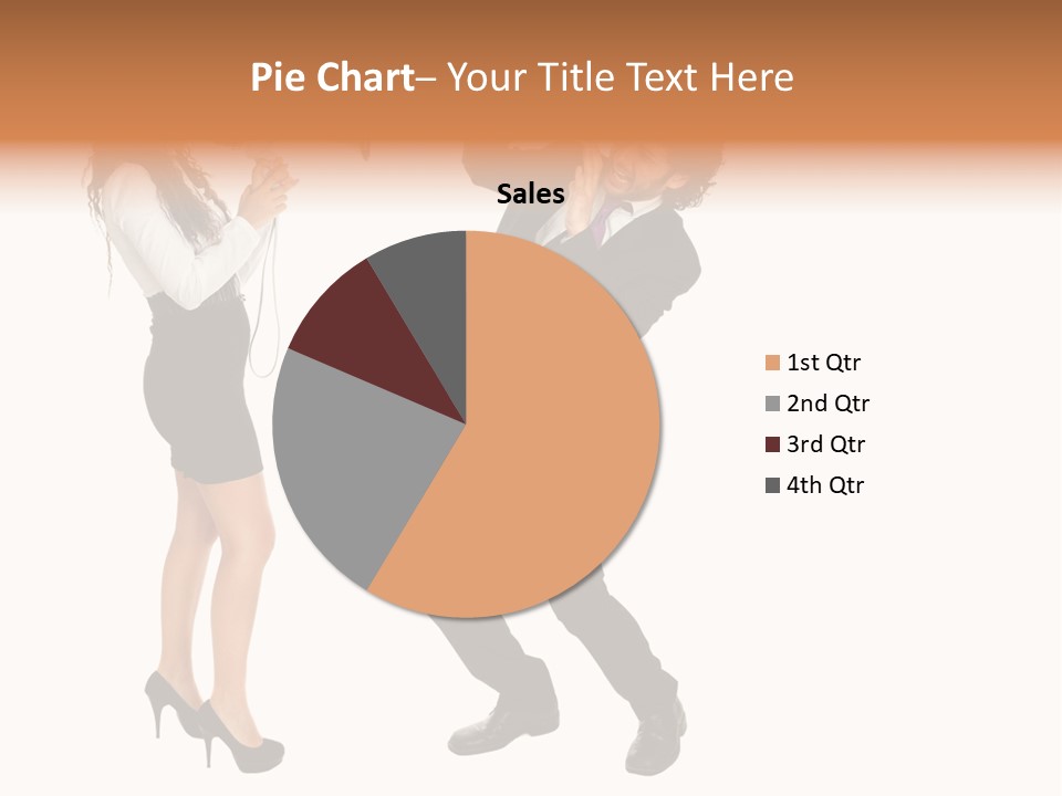Yell Terrified Female PowerPoint Template