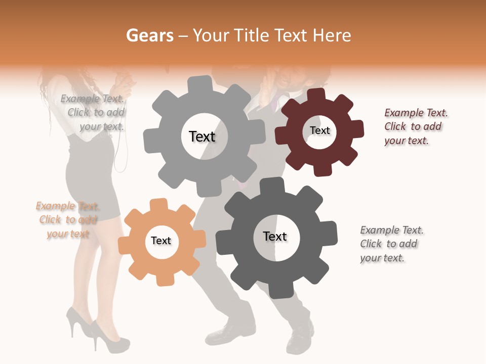 Yell Terrified Female PowerPoint Template