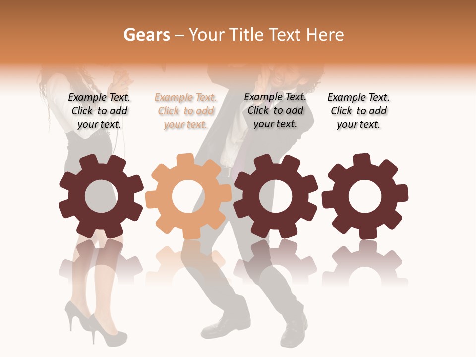 Yell Terrified Female PowerPoint Template