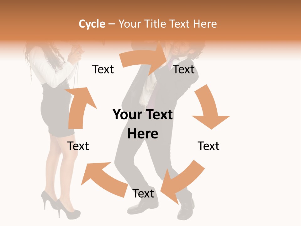 Yell Terrified Female PowerPoint Template