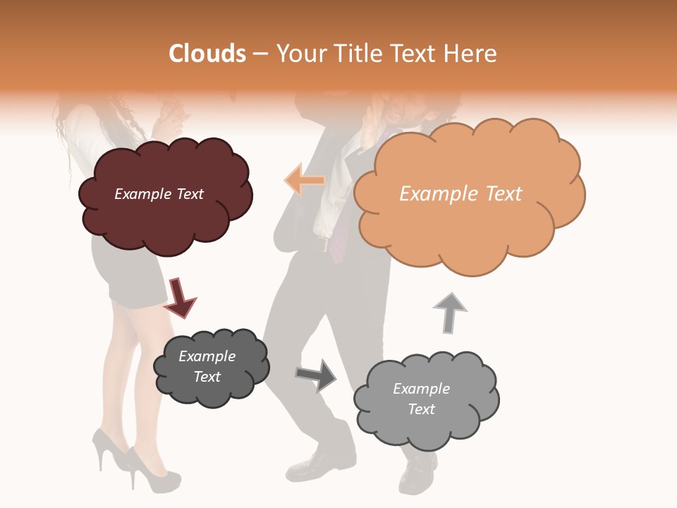 Yell Terrified Female PowerPoint Template