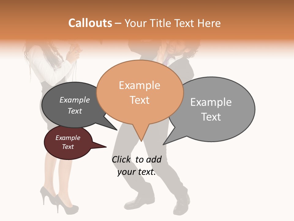 Yell Terrified Female PowerPoint Template