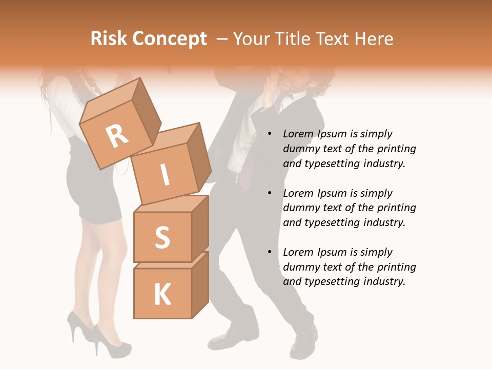 Yell Terrified Female PowerPoint Template