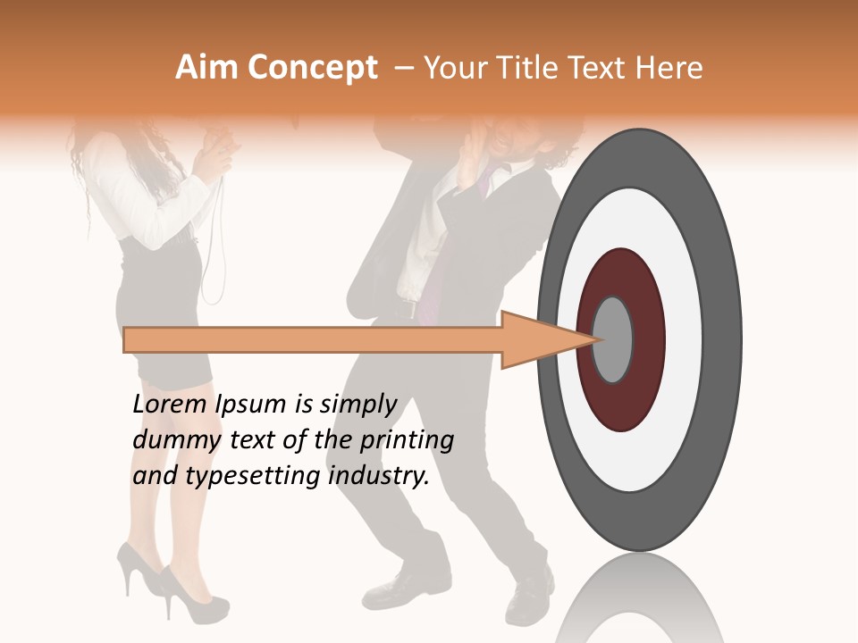 Yell Terrified Female PowerPoint Template