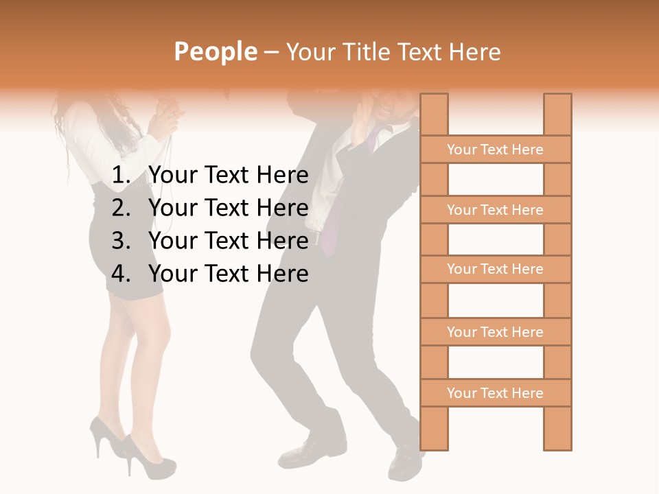 Yell Terrified Female PowerPoint Template