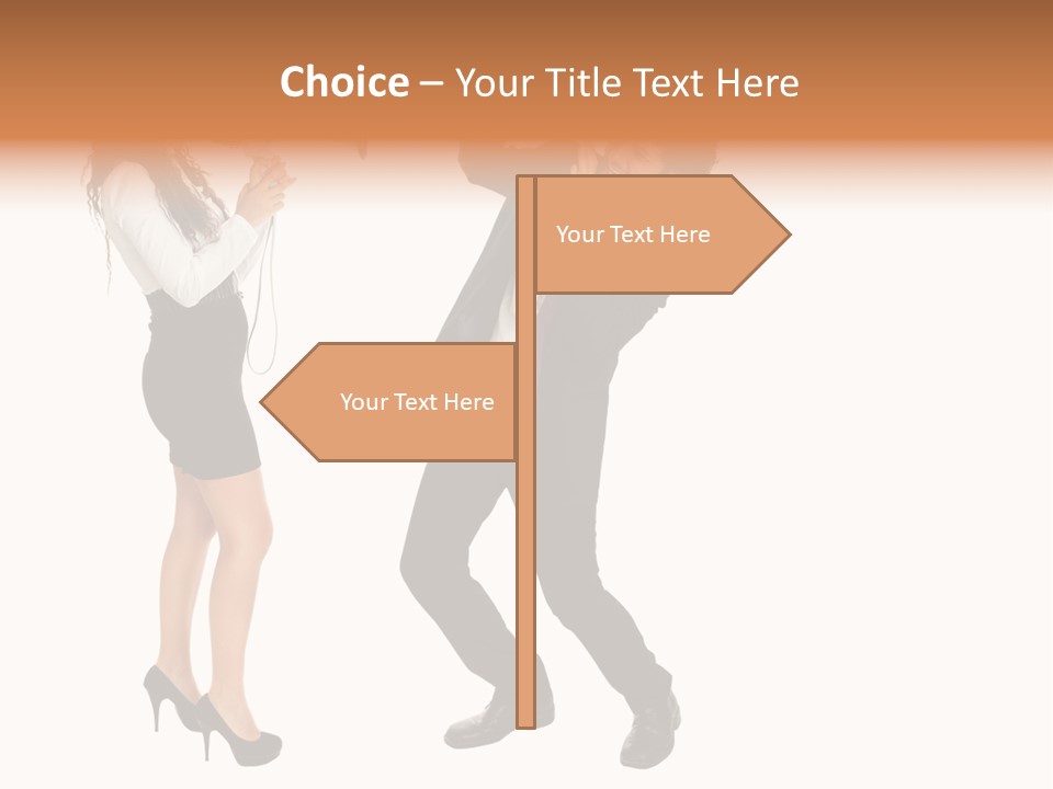 Yell Terrified Female PowerPoint Template