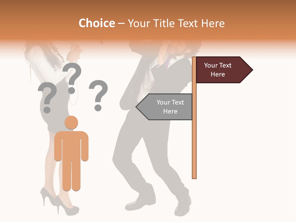 Yell Terrified Female PowerPoint Template