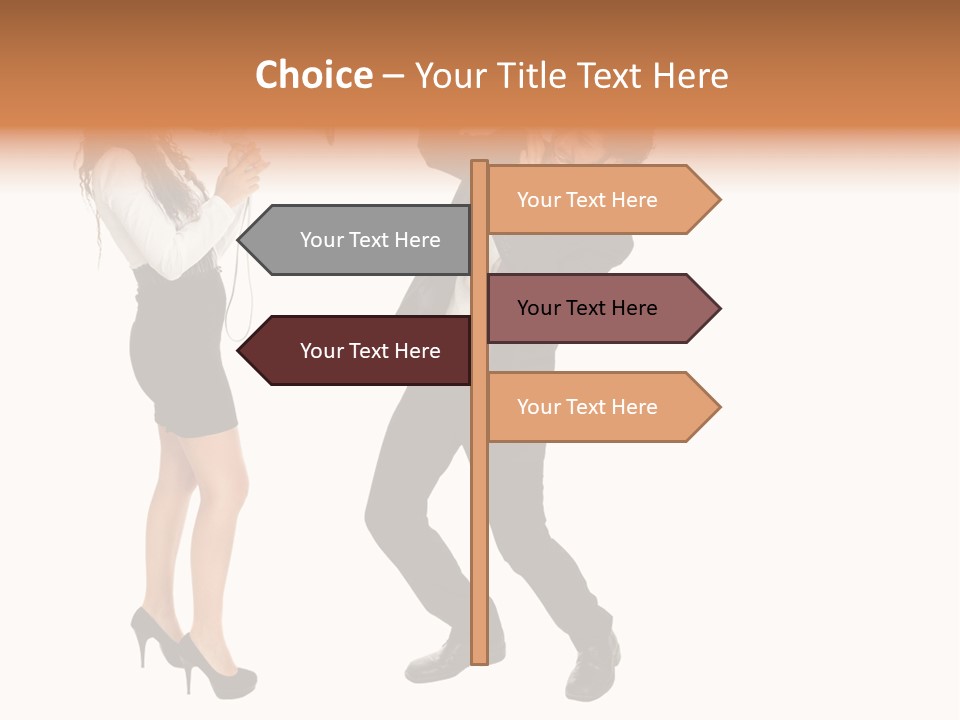 Yell Terrified Female PowerPoint Template