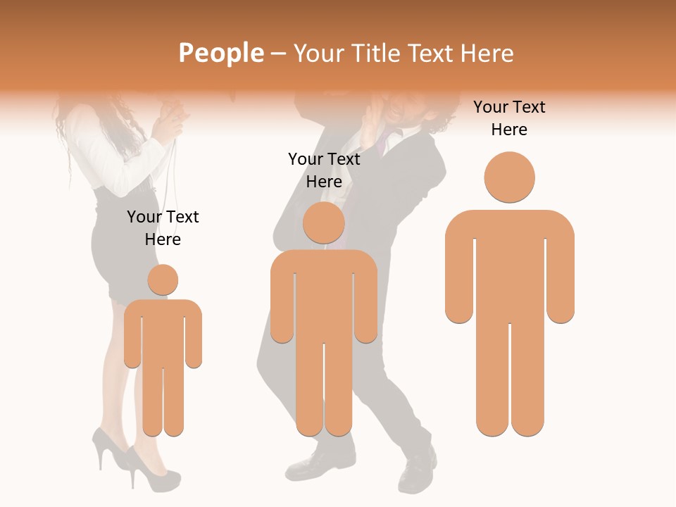 Yell Terrified Female PowerPoint Template