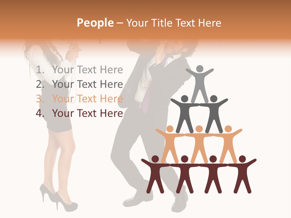 Yell Terrified Female PowerPoint Template