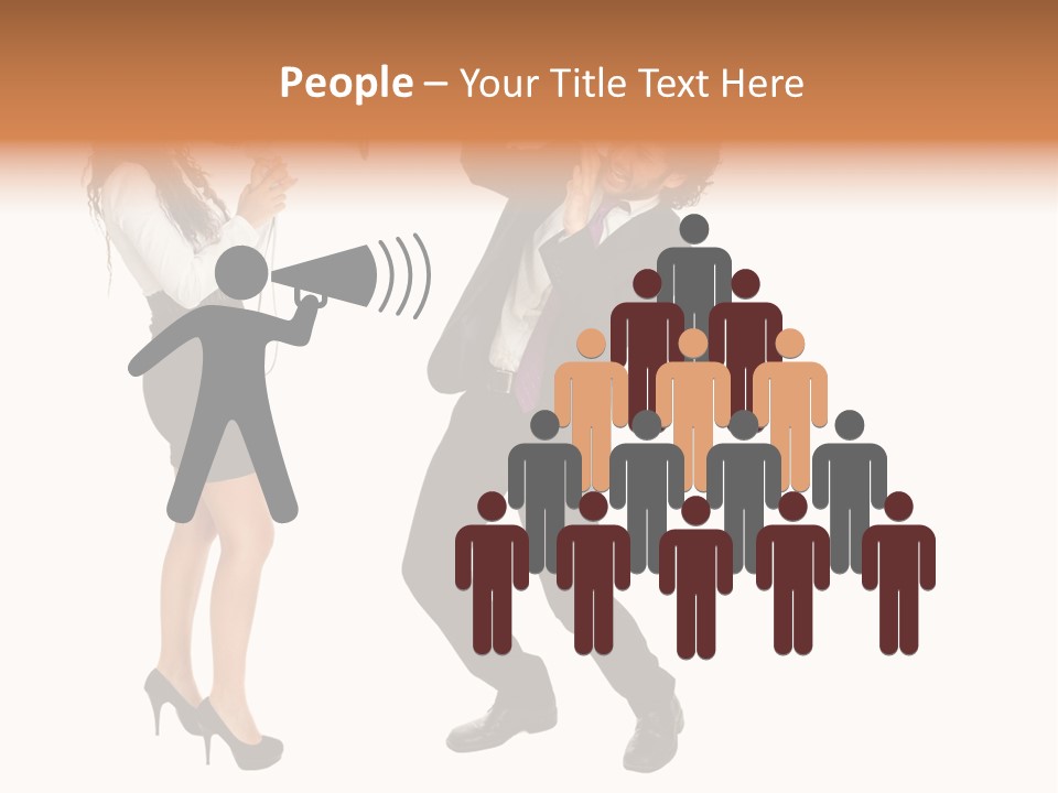 Yell Terrified Female PowerPoint Template