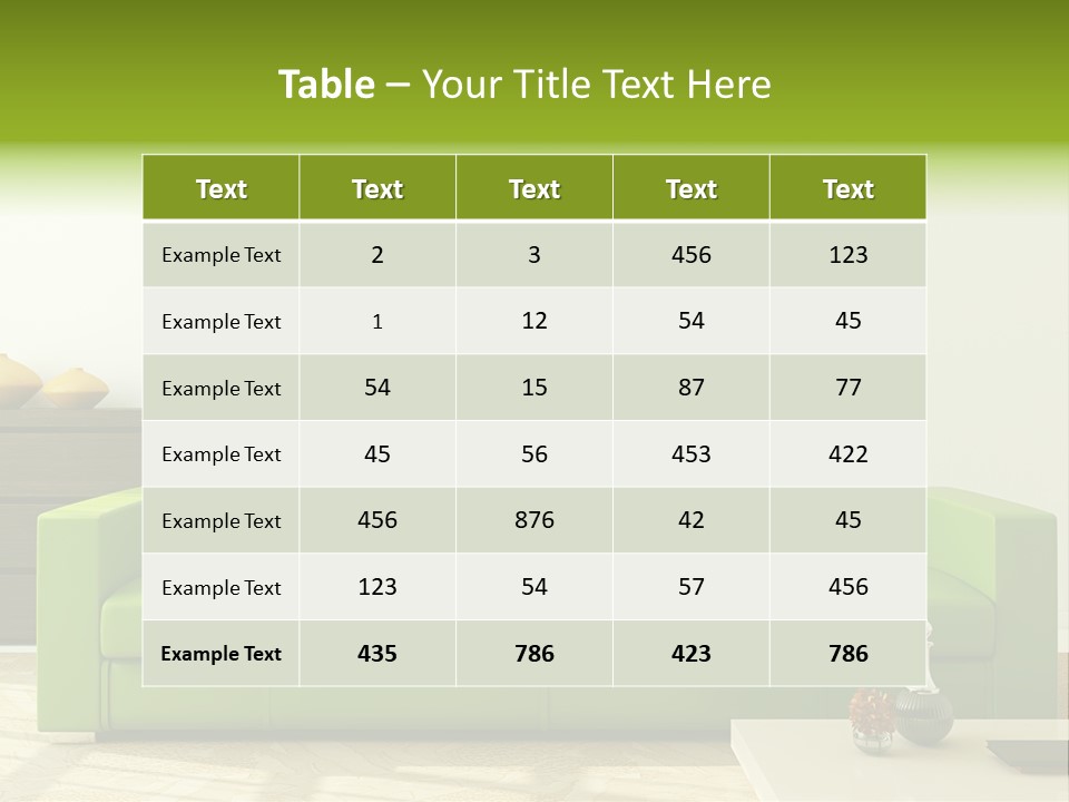 Colorful Design Interior PowerPoint Template