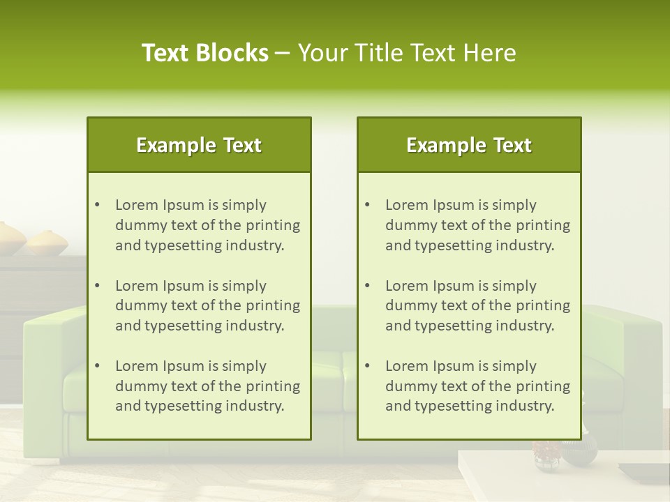 Colorful Design Interior PowerPoint Template
