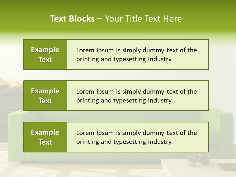 Colorful Design Interior PowerPoint Template