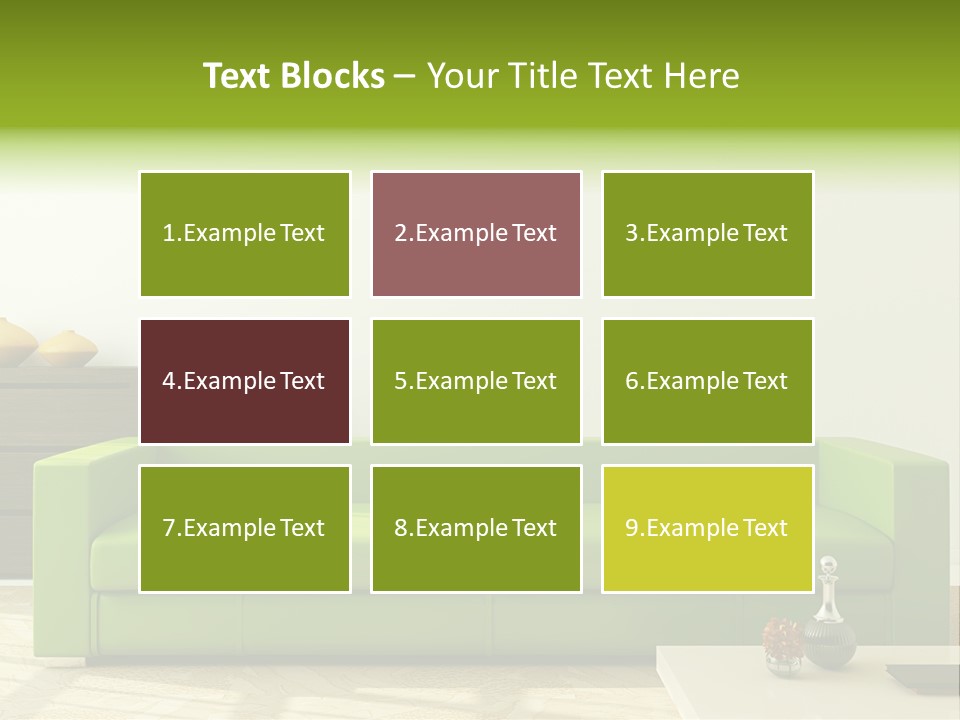 Colorful Design Interior PowerPoint Template