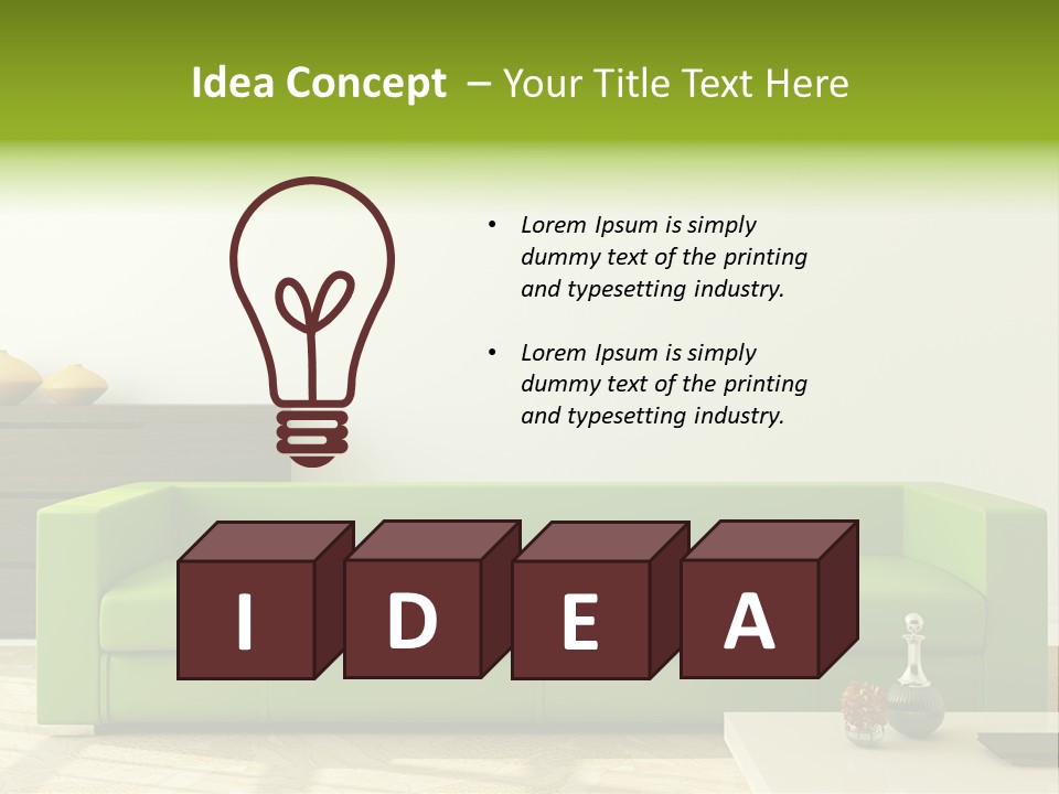 Colorful Design Interior PowerPoint Template