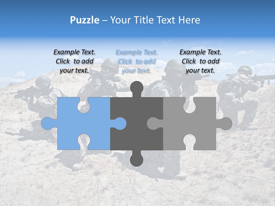 Rifle Infantry Military PowerPoint Template
